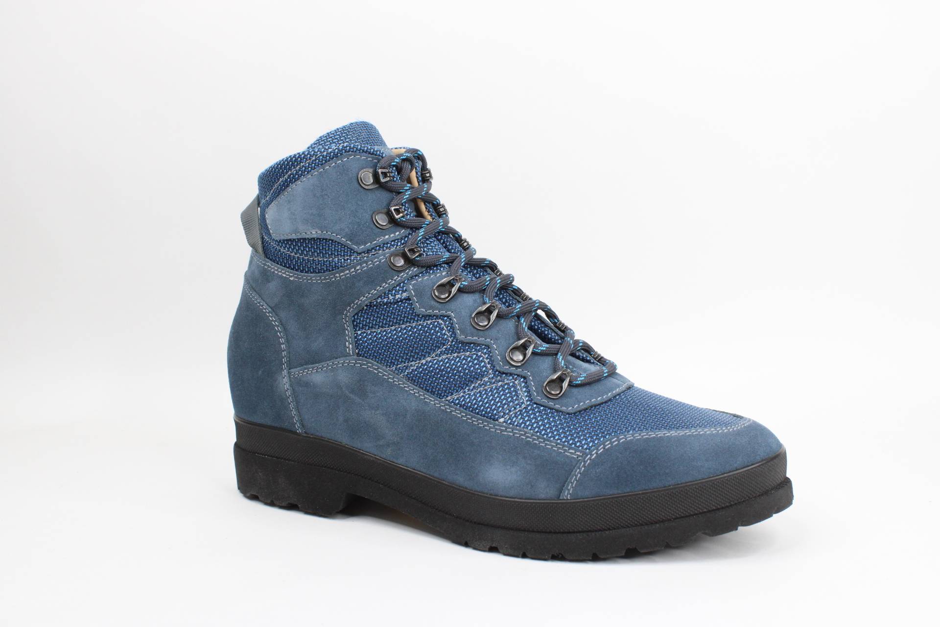 heren wandel schoen blauw hoog 